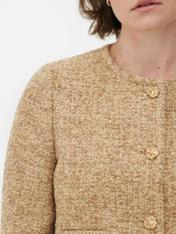 Chaqueta De Punto Rizado