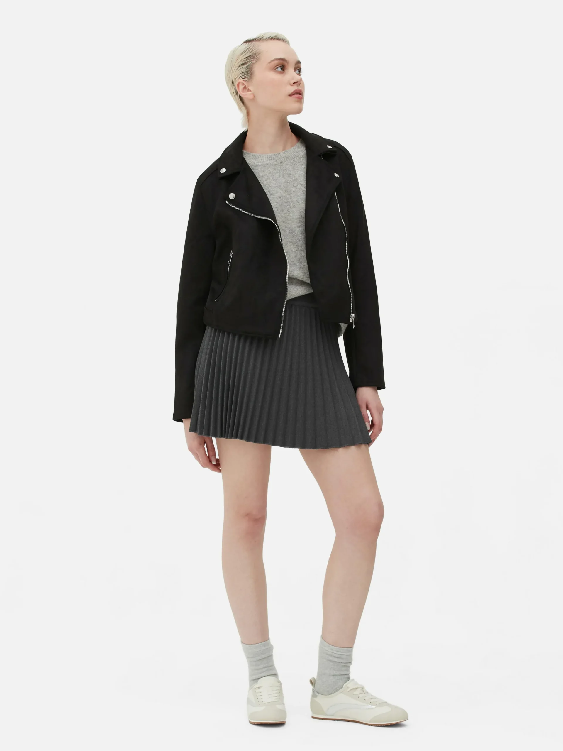 Chaqueta Motera De Antelina