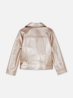 Chaqueta Motera Metalizada