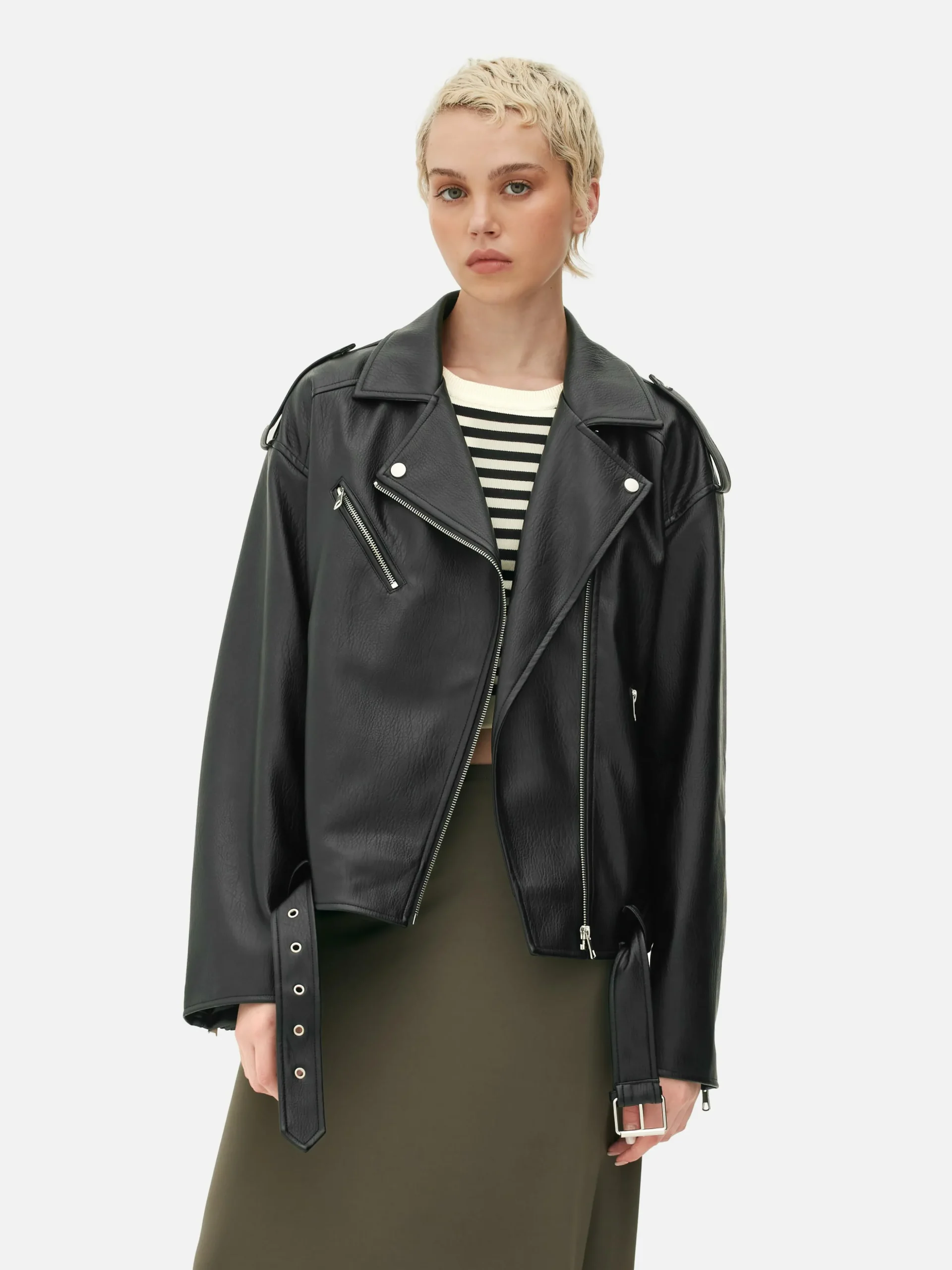 Chaqueta Motera Texturizada