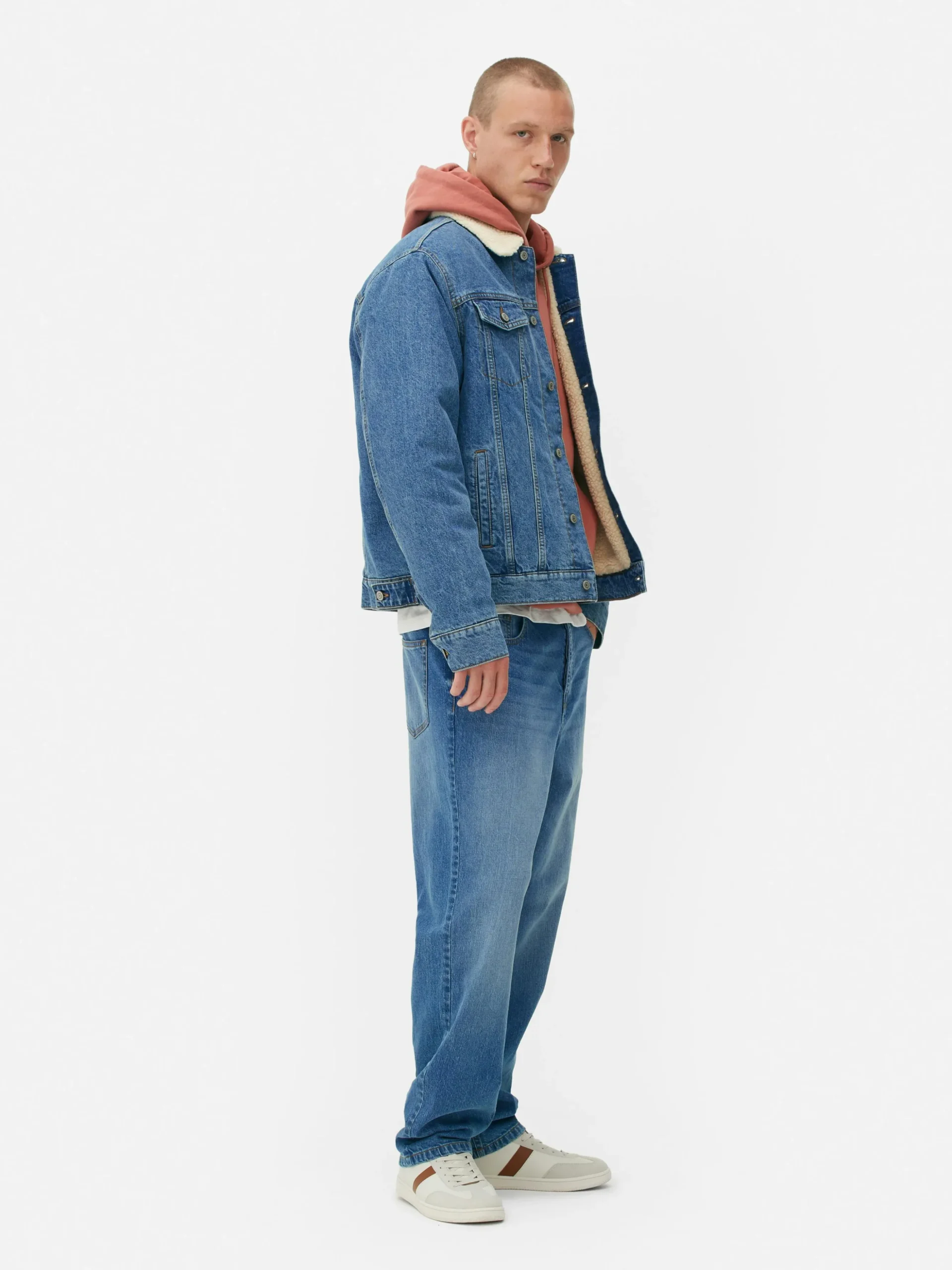 Chaqueta Vaquera Con Cuello De Borrego Sintético