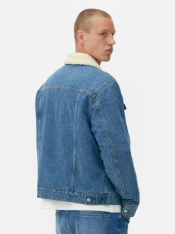 Chaqueta Vaquera Con Cuello De Borrego Sintético