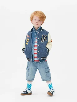 Chaqueta Vaquera Varsity De Mickey De Disney