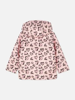 Chubasquero Con Corazón De Leopardo