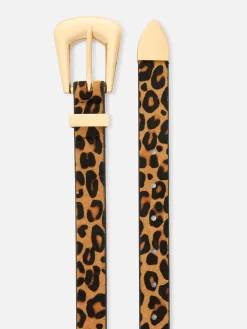 Cinturón De Leopardo Texturizado