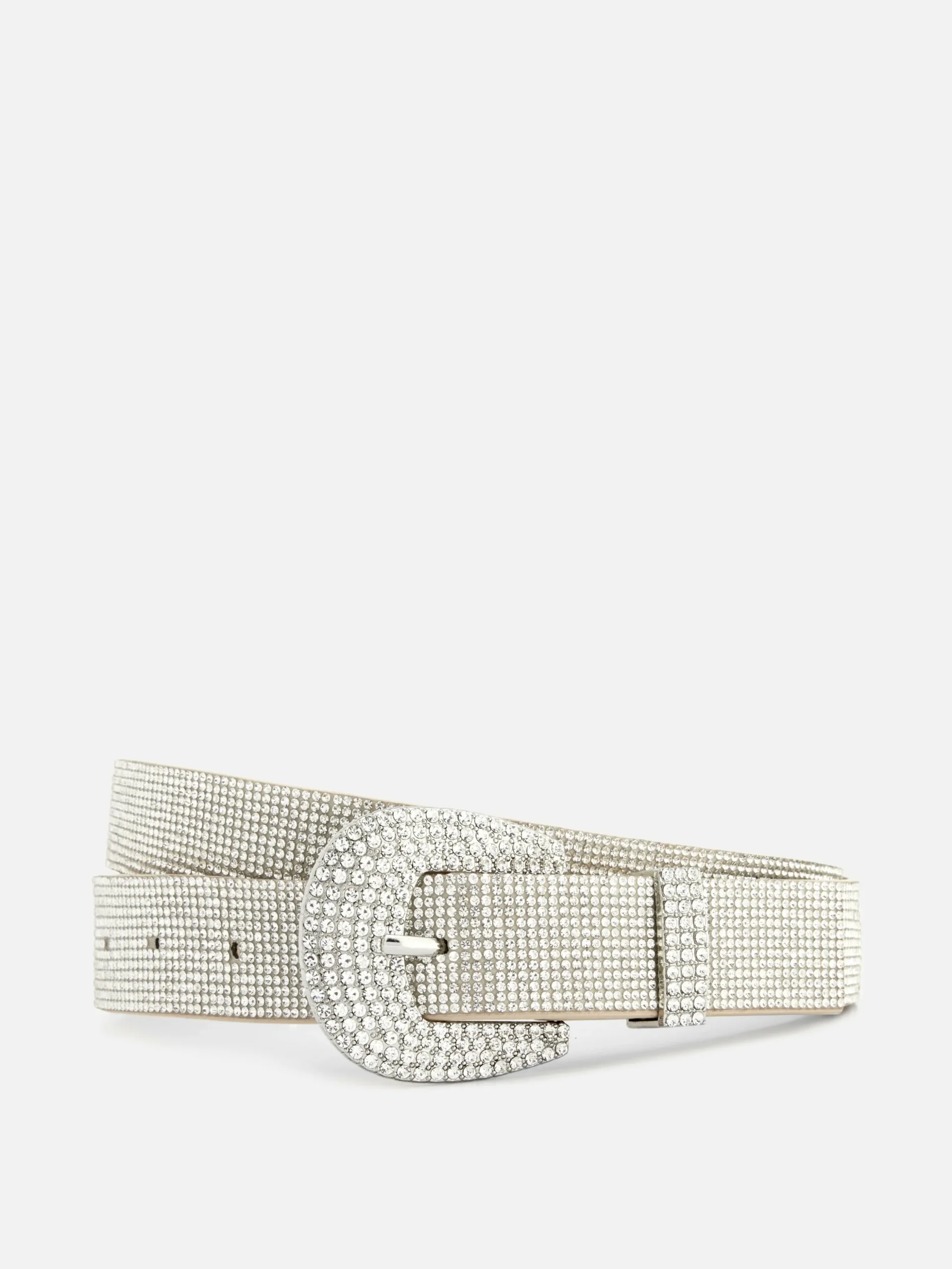 Cinturón De Strass Con Hebilla