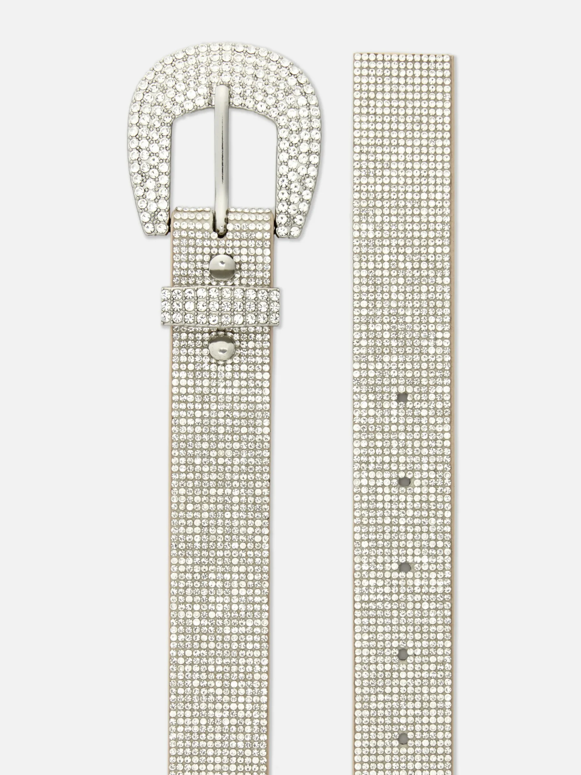 Cinturón De Strass Con Hebilla