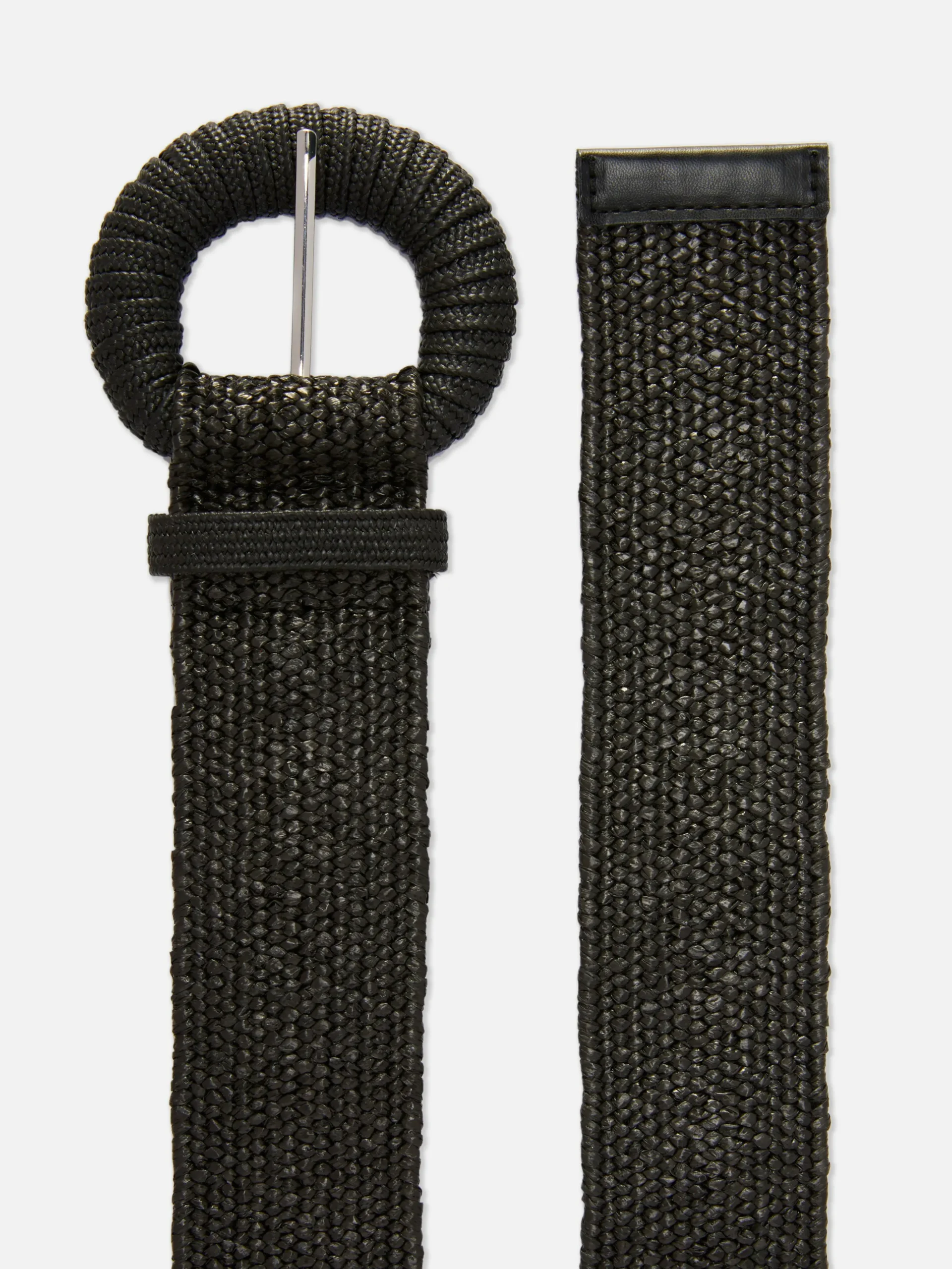 Cinturón Tejido Con Hebilla