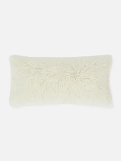 Cojín Rectangular De Pelo Sintético