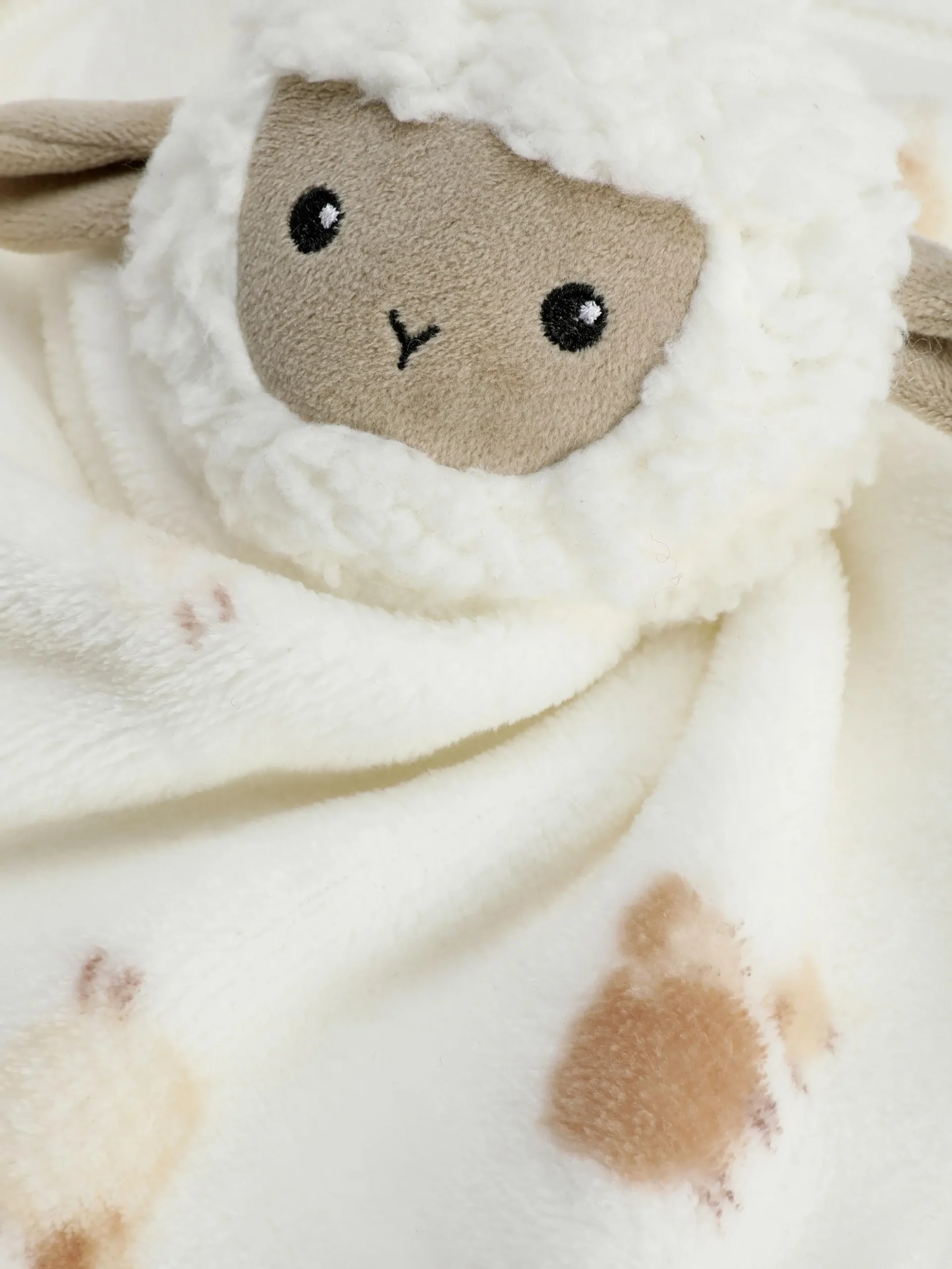 Colcha Polar Con Estampado De Corderitos