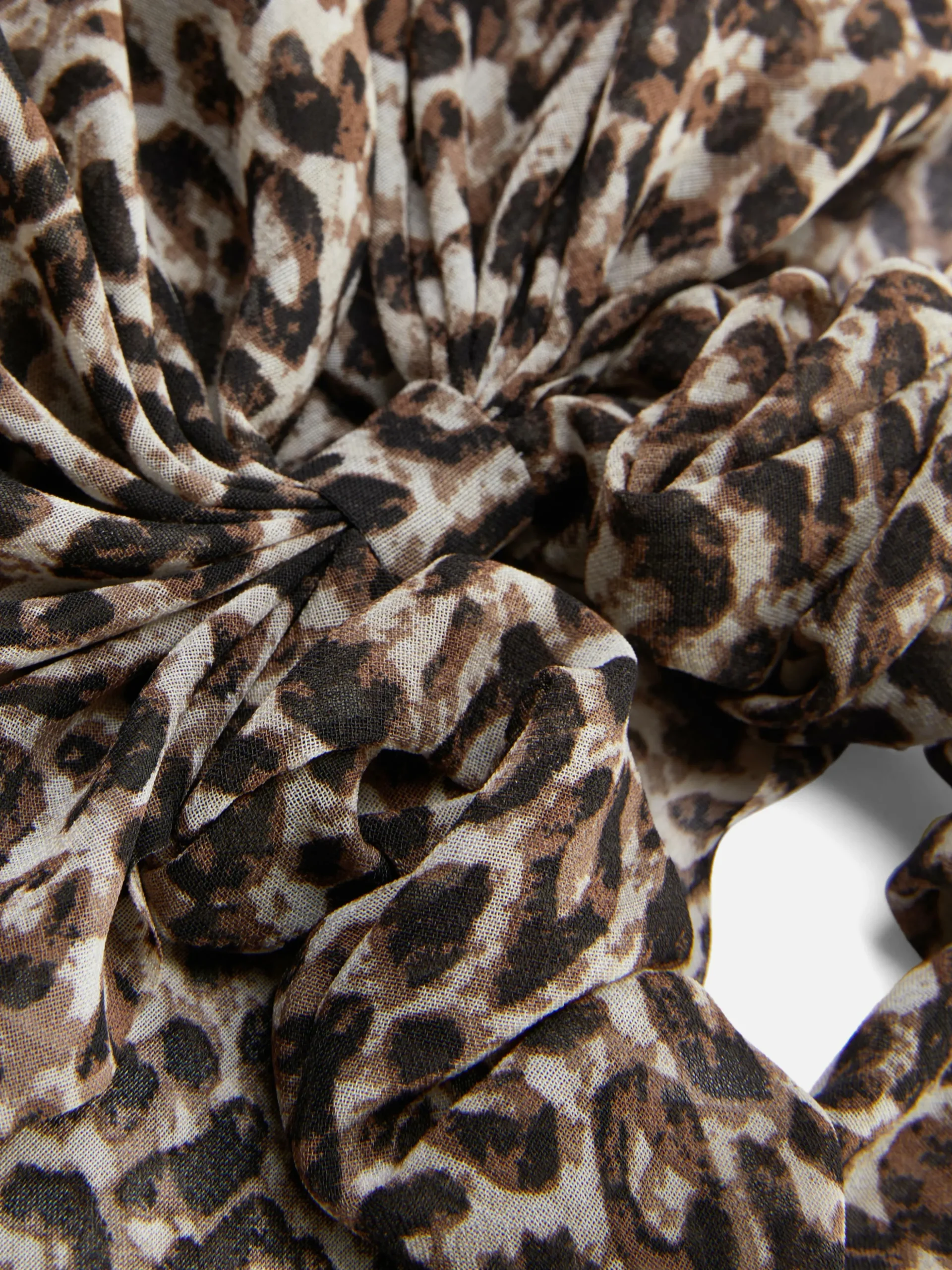 Coletero Largo Con Estampado De Leopardo