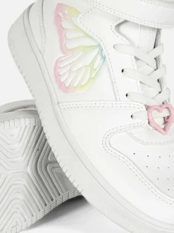 Deportivas Altas Con Mariposa Con Efecto Degradado