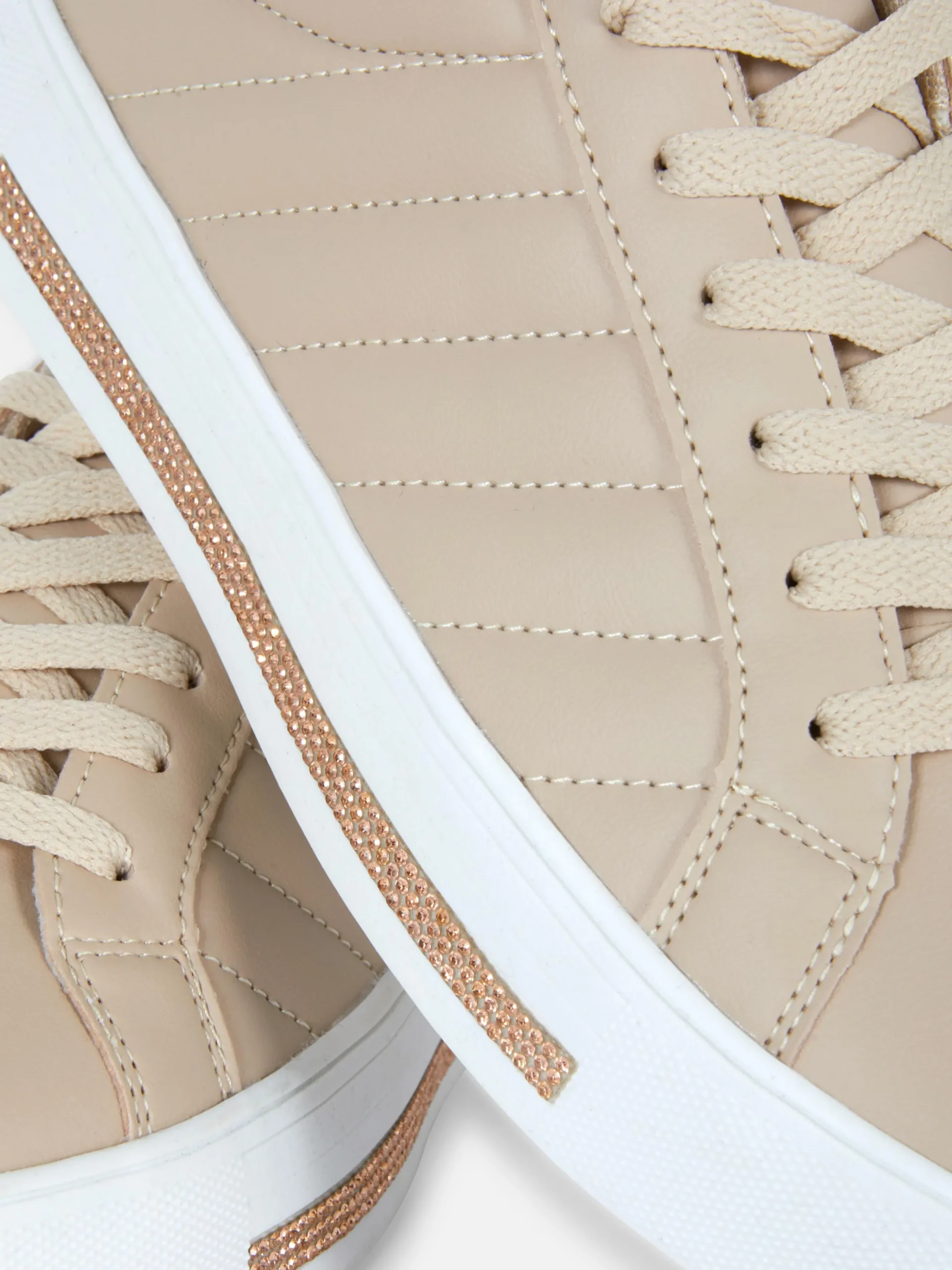 Deportivas De Caña Baja Con Strass
