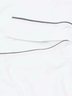 Funda Nórdica Blanca Con Ribete Para Cama King