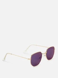 Gafas De Sol Con Montura Metálica Hexagonal