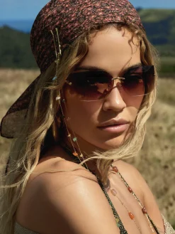 Gafas De Sol De Montura Invisible Curva De Rita Ora