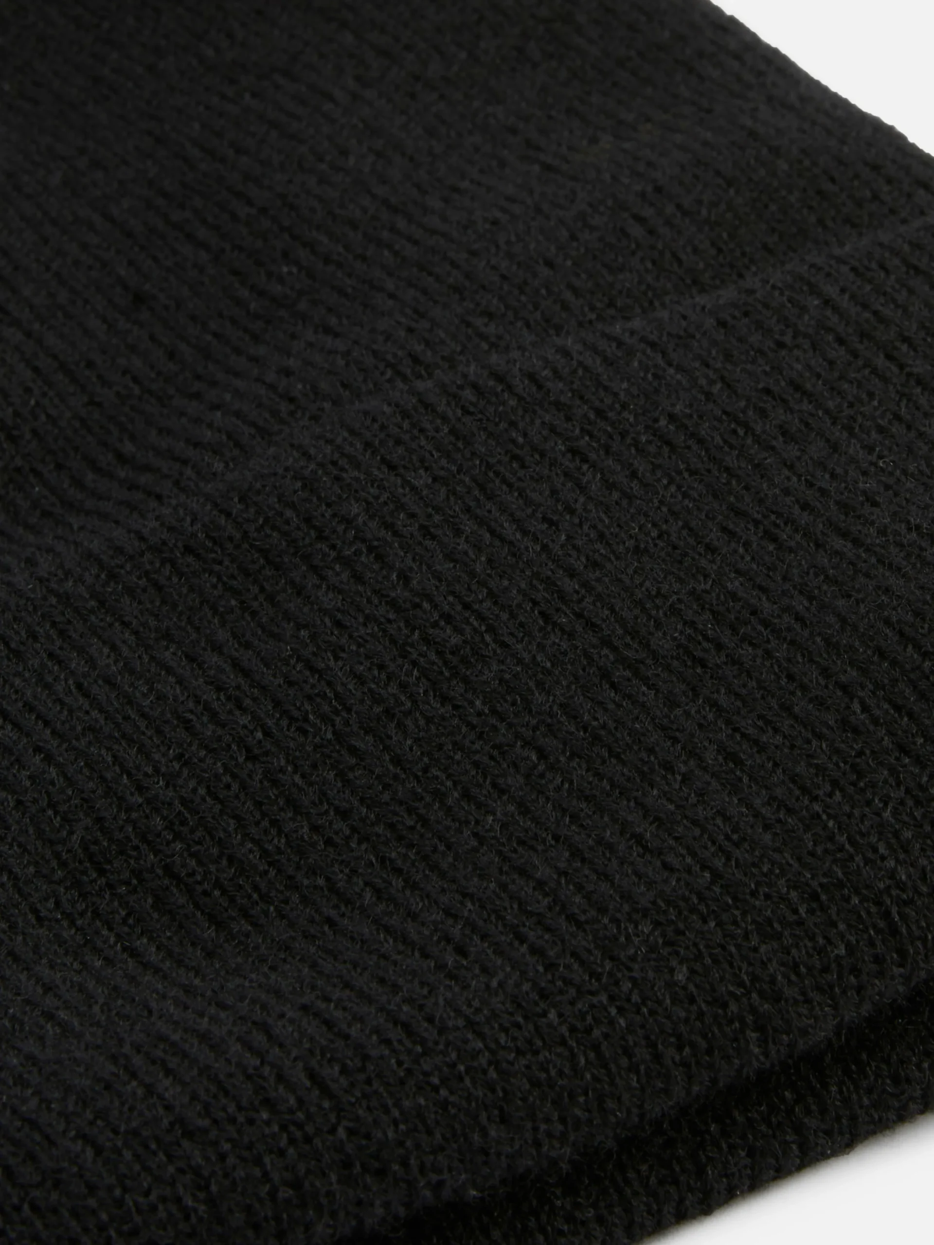 Gorro De Punto Con Borde Vuelto