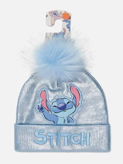Gorro De Punto Con Pompón De Stitch De Disney