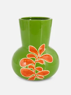 Jarrón Floral De Estilo Retro