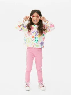 Jeggings Con Efecto Deshilachado