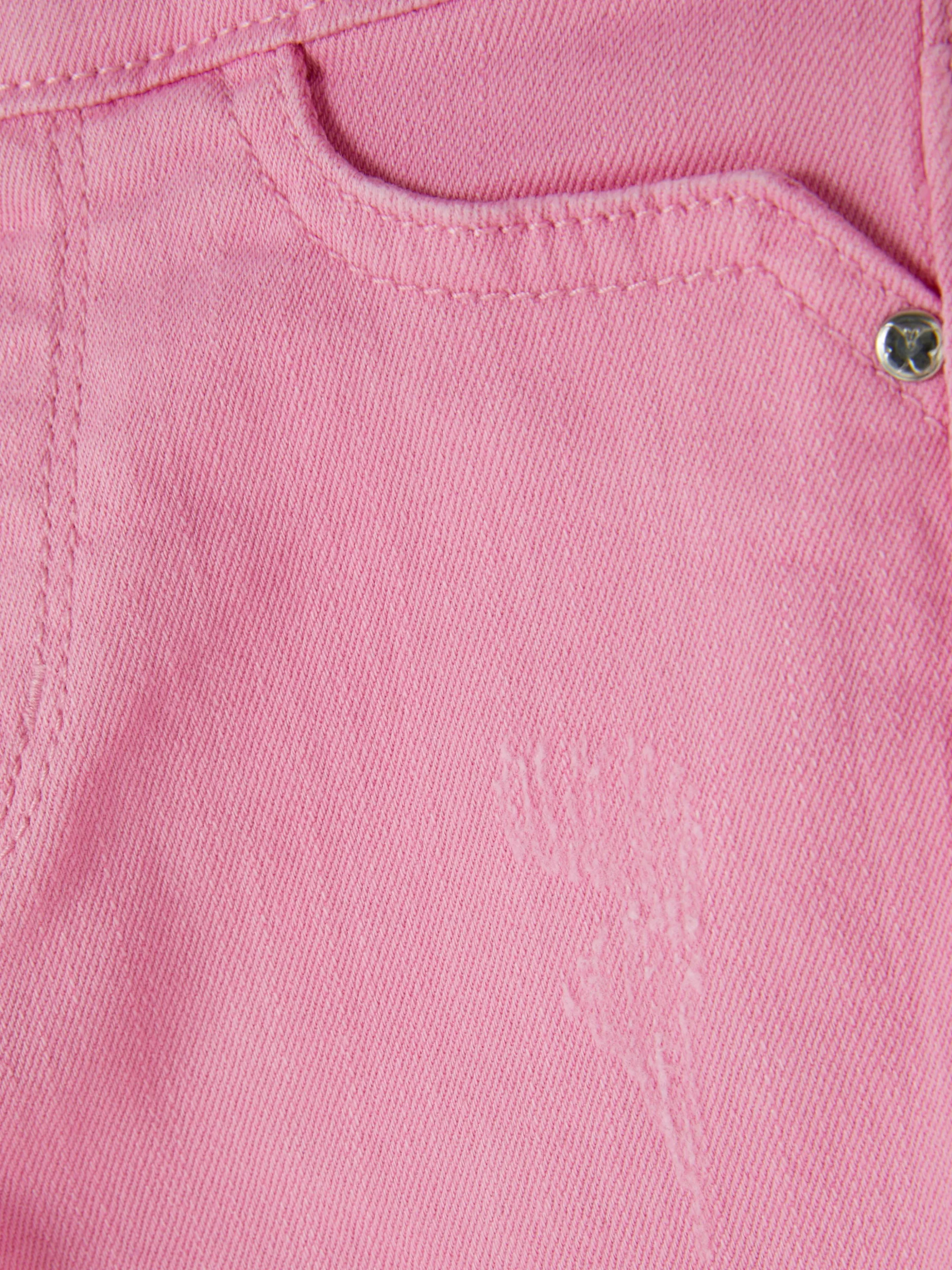 Jeggings Con Efecto Deshilachado
