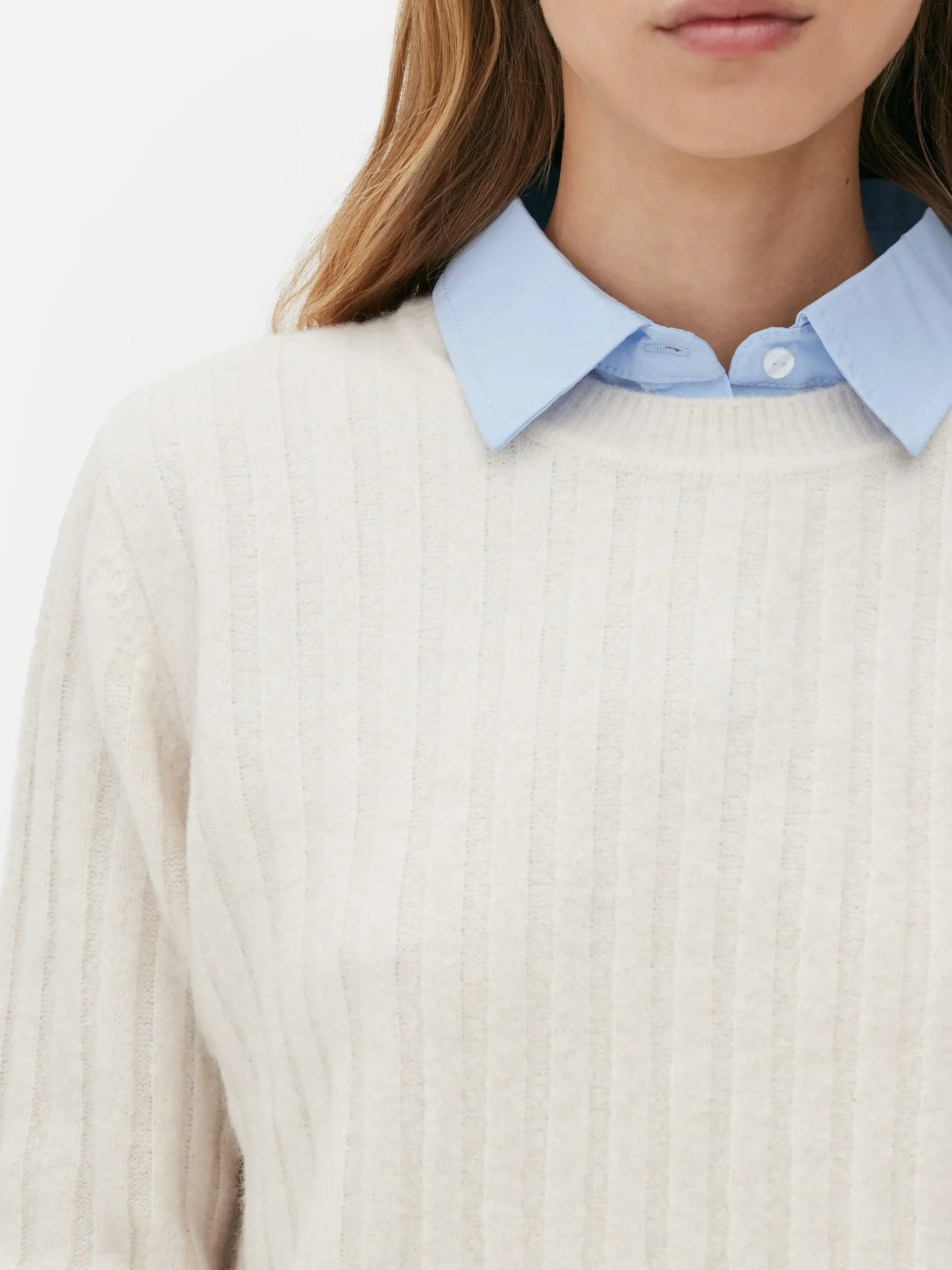 Jersey Con Detalle De Camisa Dos En Uno