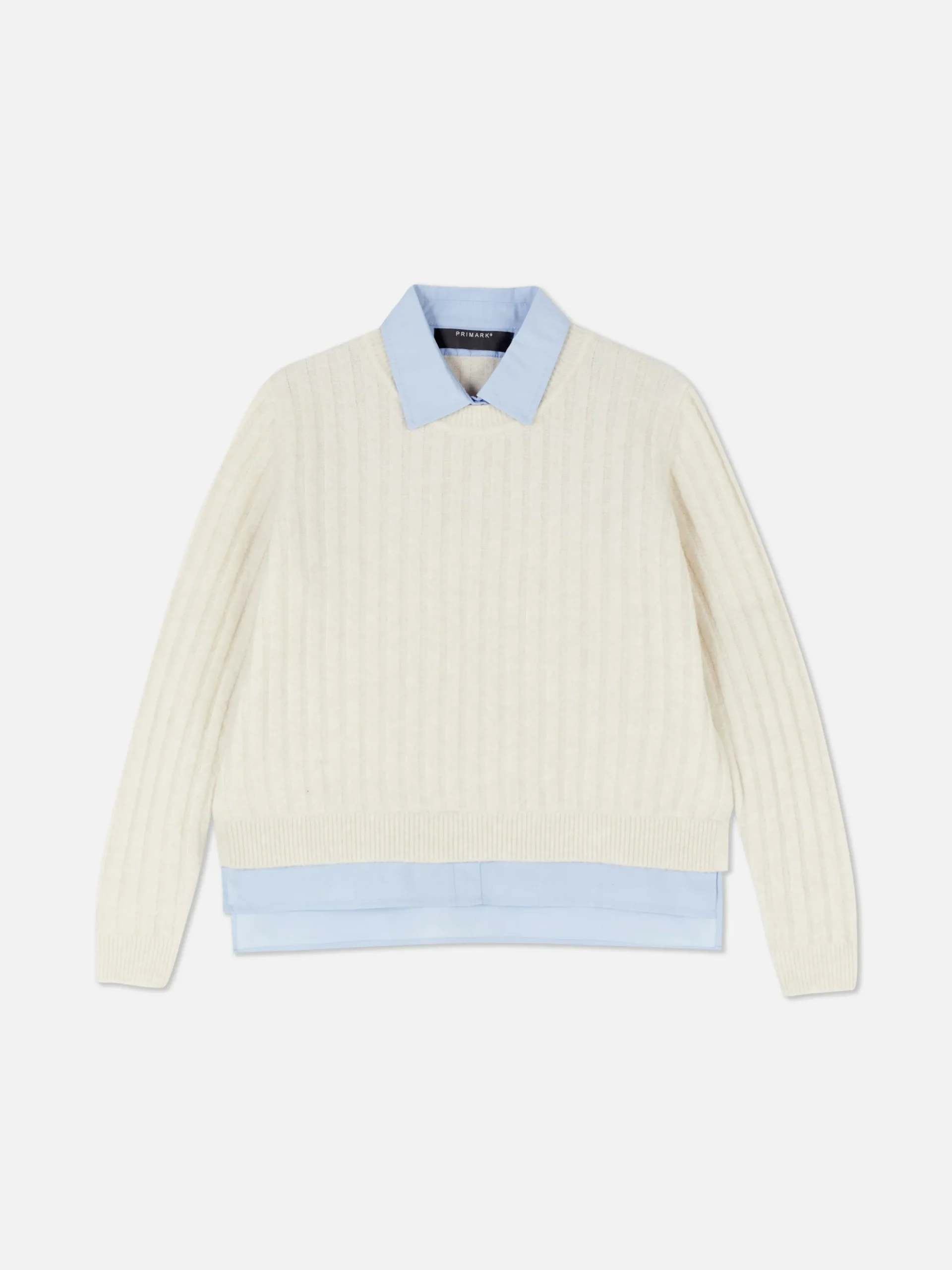 Jersey Con Detalle De Camisa Dos En Uno