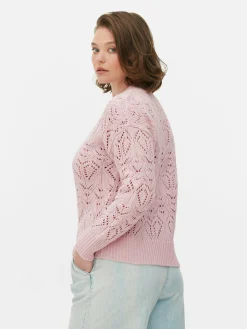 Jersey De Cuello Redondo Y Punto Abierto