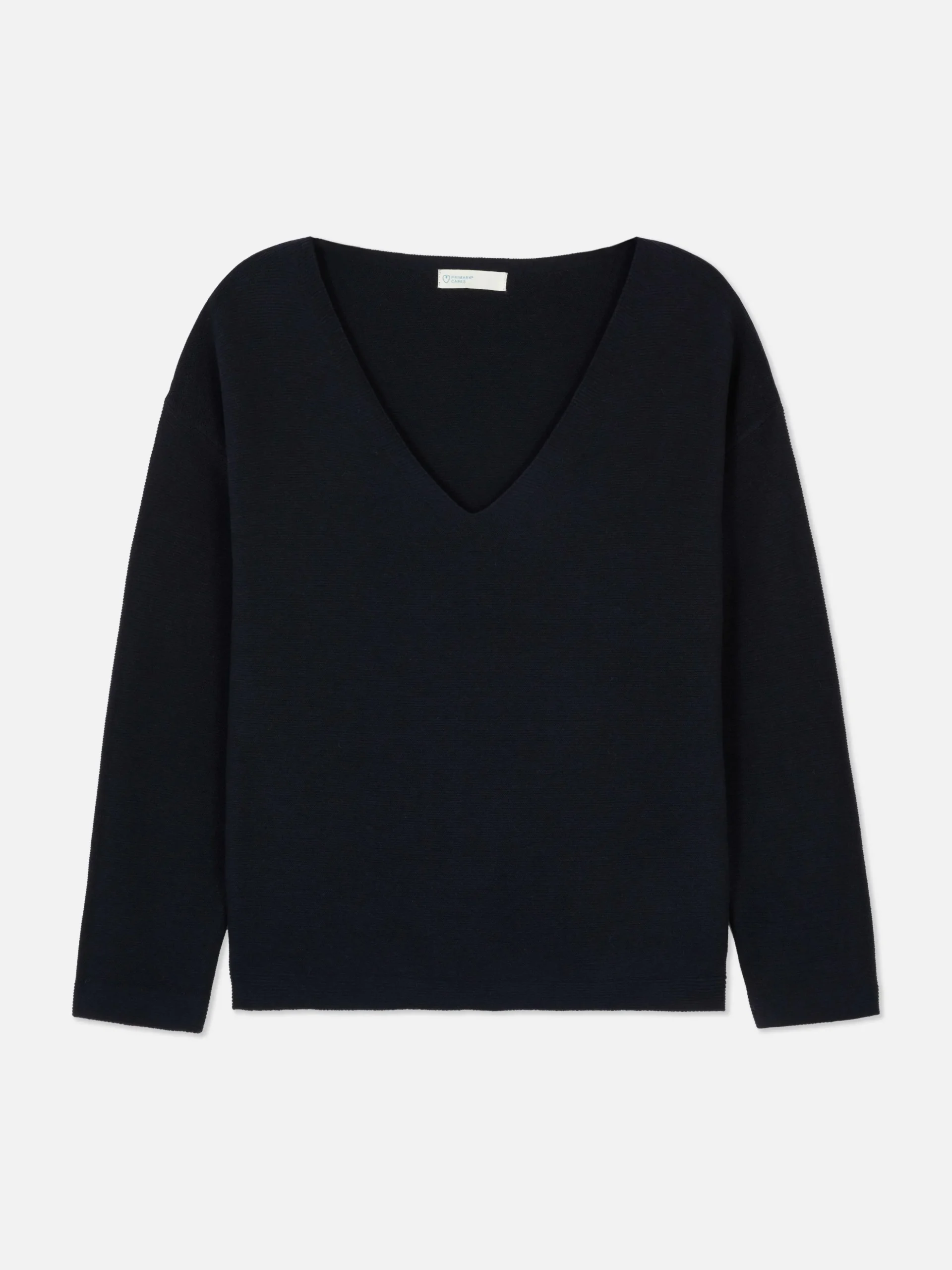 Jersey De Manga Larga Con Cuello Barco