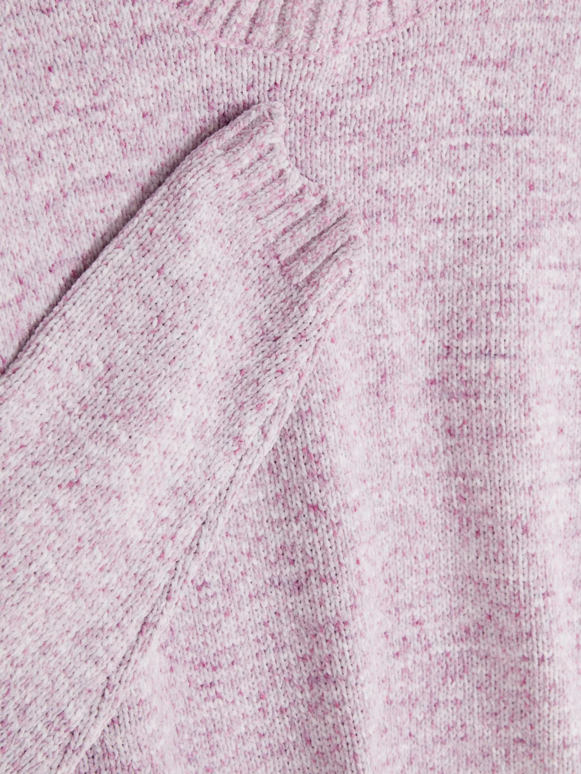 Jersey De Punto Con Bordes Festoneados