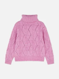 Jersey De Punto Con Cuello Vuelto