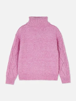 Jersey De Punto Con Cuello Vuelto
