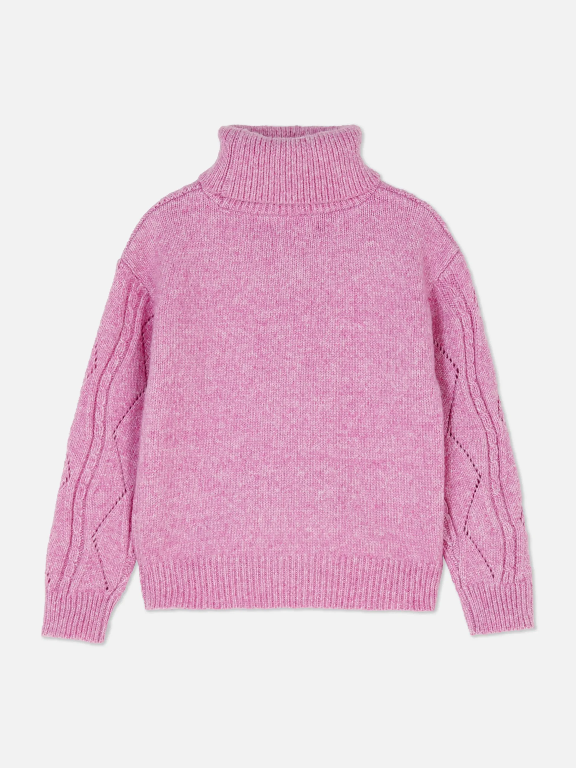 Jersey De Punto Con Cuello Vuelto