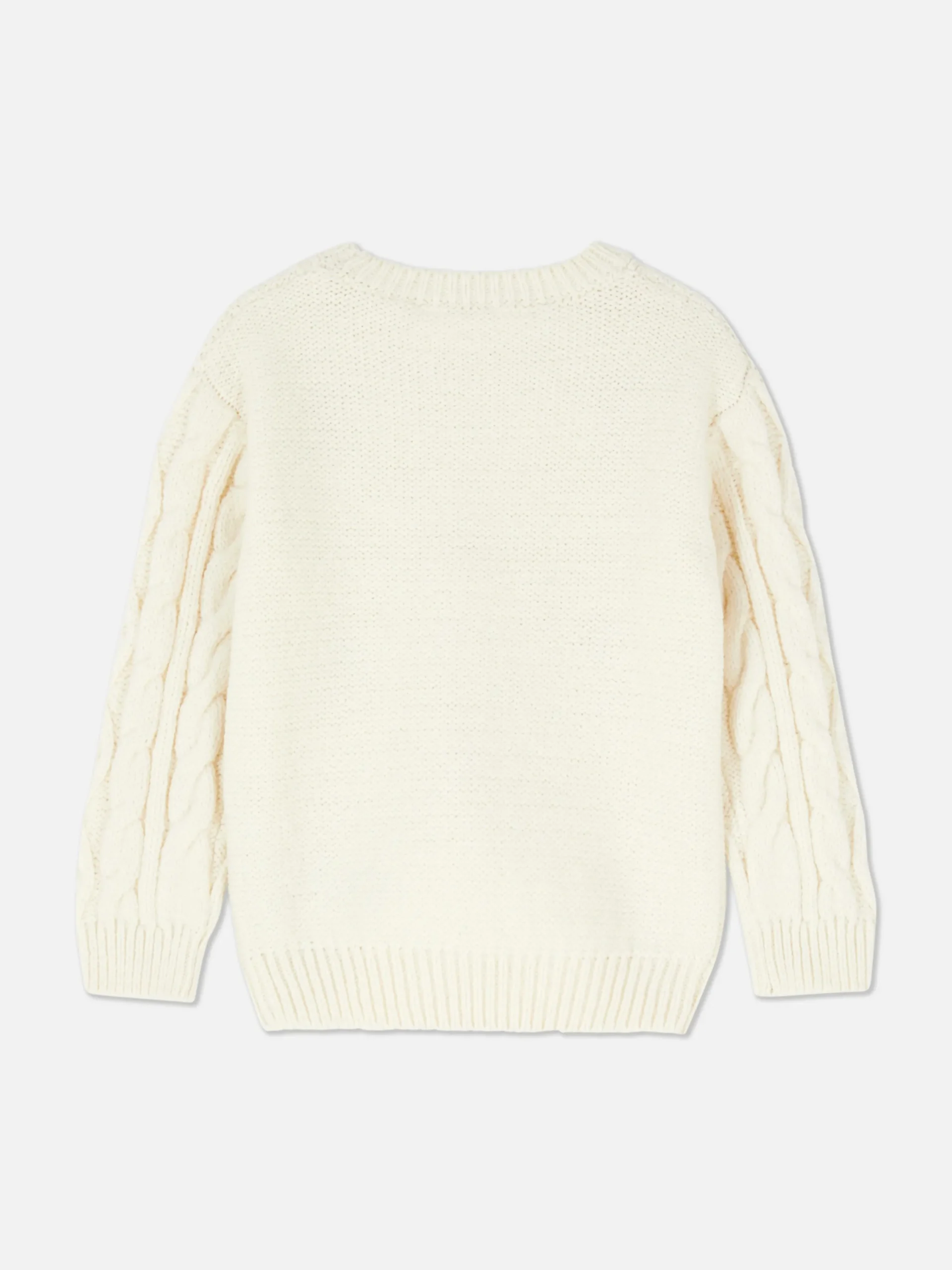 Jersey De Punto De Ochos Con Flores Bordadas