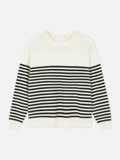 Jersey De Punto Fino Con Cuello Redondo