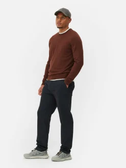 Jersey De Punto Fino Y Cuello Redondo