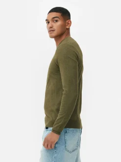 Jersey De Punto Fino Y Cuello Redondo