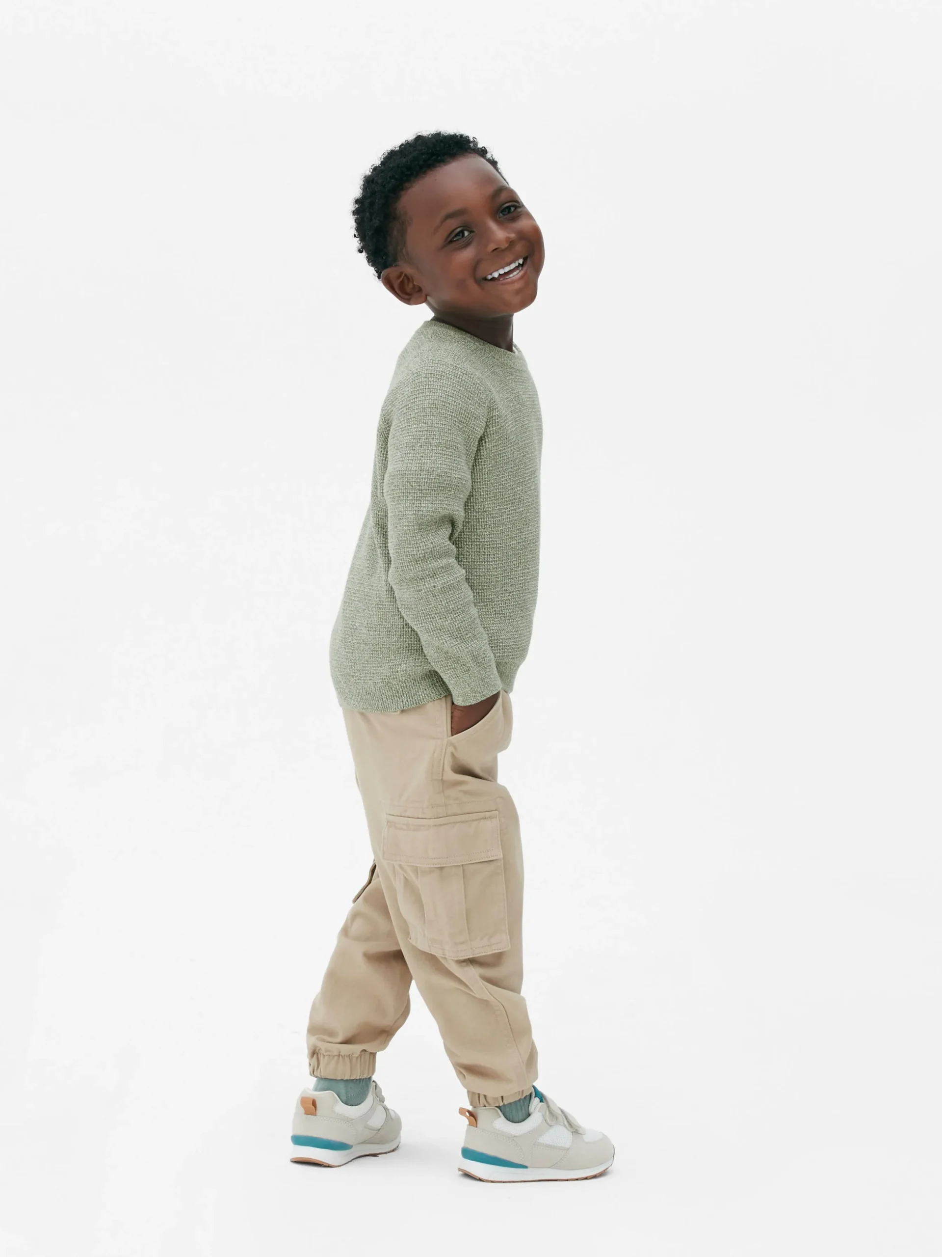 Jersey De Punto Gofrado Para Niños Pequeños
