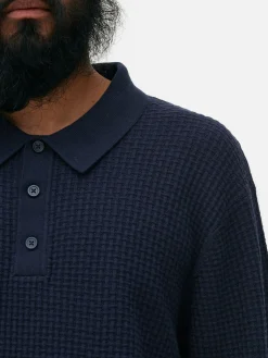 Jersey Tipo Polo Texturizado