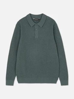 Jersey Tipo Polo Texturizado
