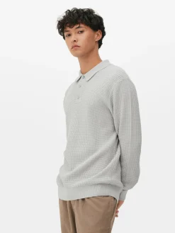 Jersey Tipo Polo Texturizado