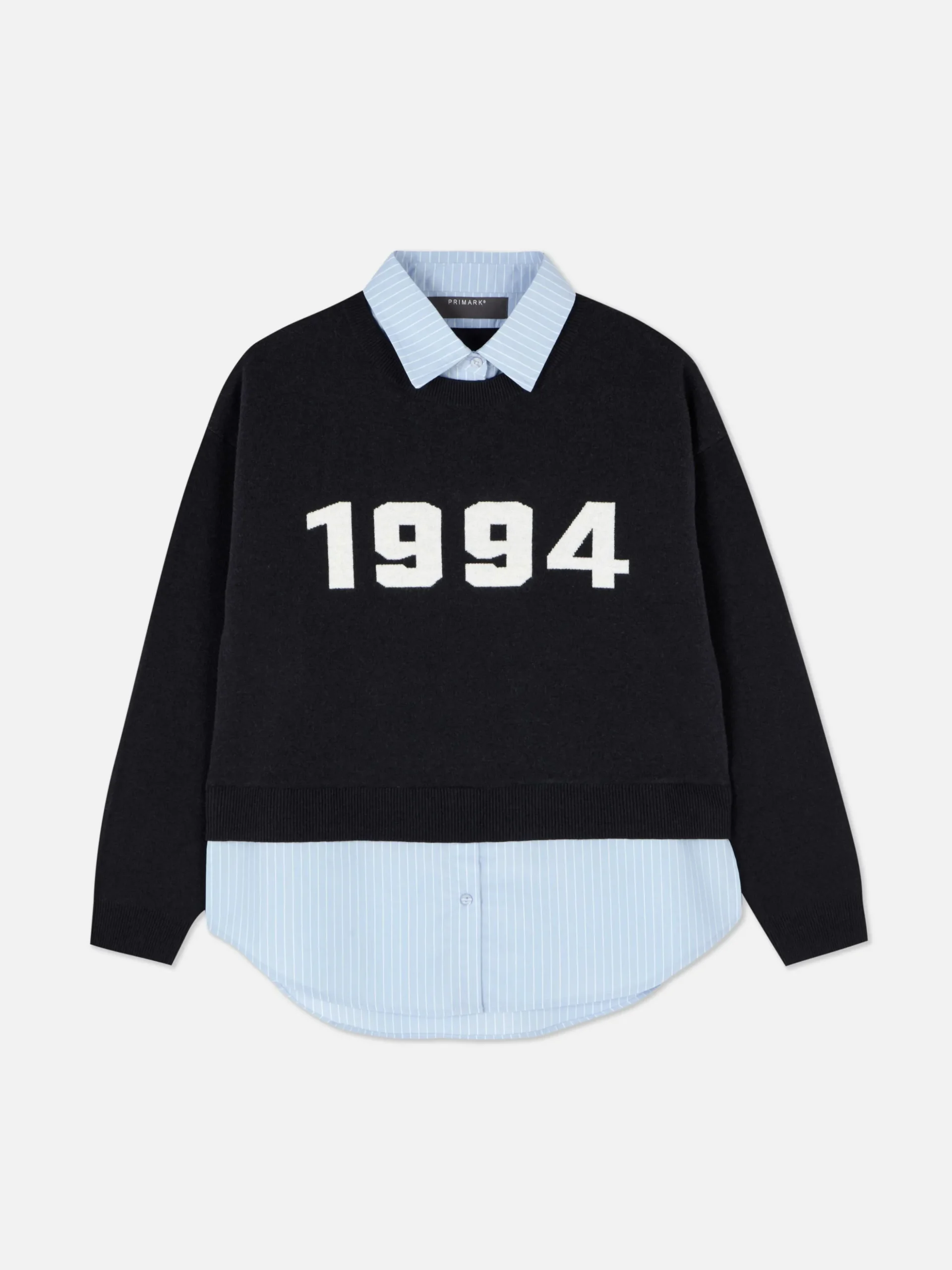 Jersey Y Camisa De Punto Con Eslogan Dos En Uno