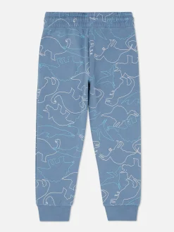 Joggers Con Cordón De Ajuste Y Estampado Gráfico