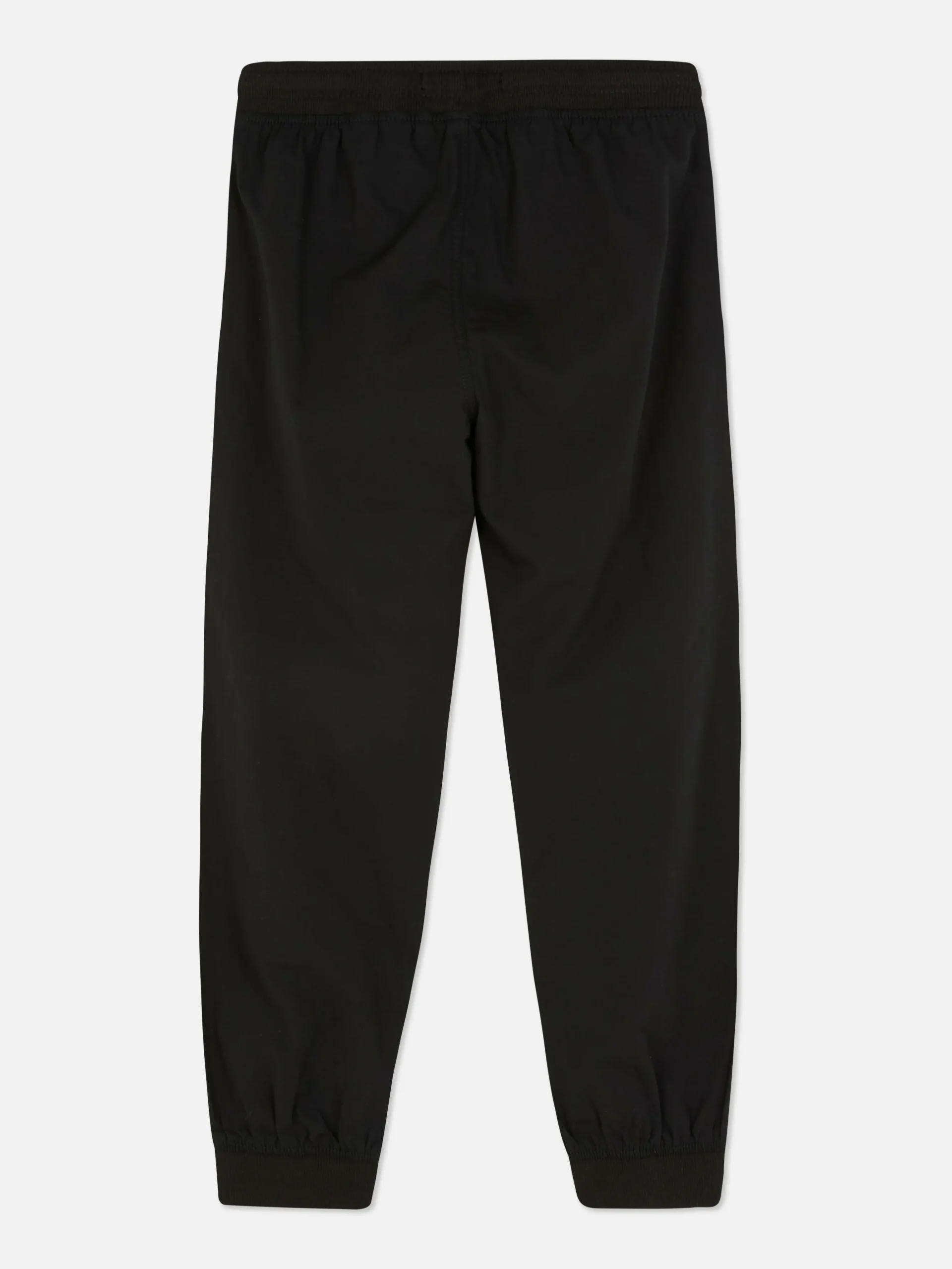 Joggers De Popelina Con Bajos Ajustados