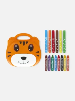 Juego Para Colorear Portátil Con Tigre