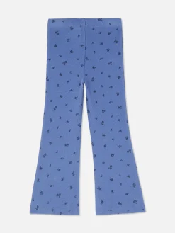 Leggings Acanalados De Campana