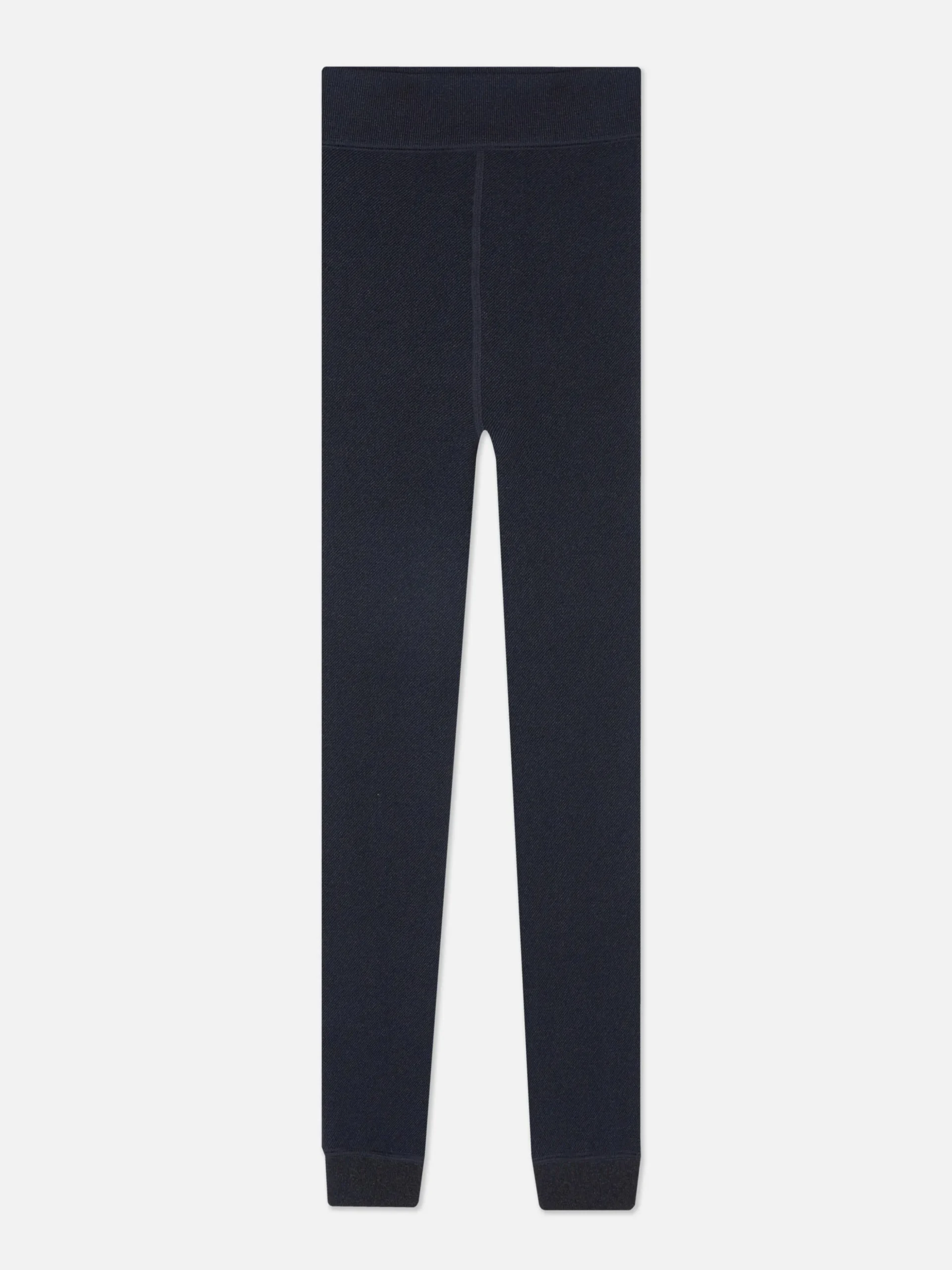 Leggings De Aspecto Vaquero Con Forro Aterciopelado