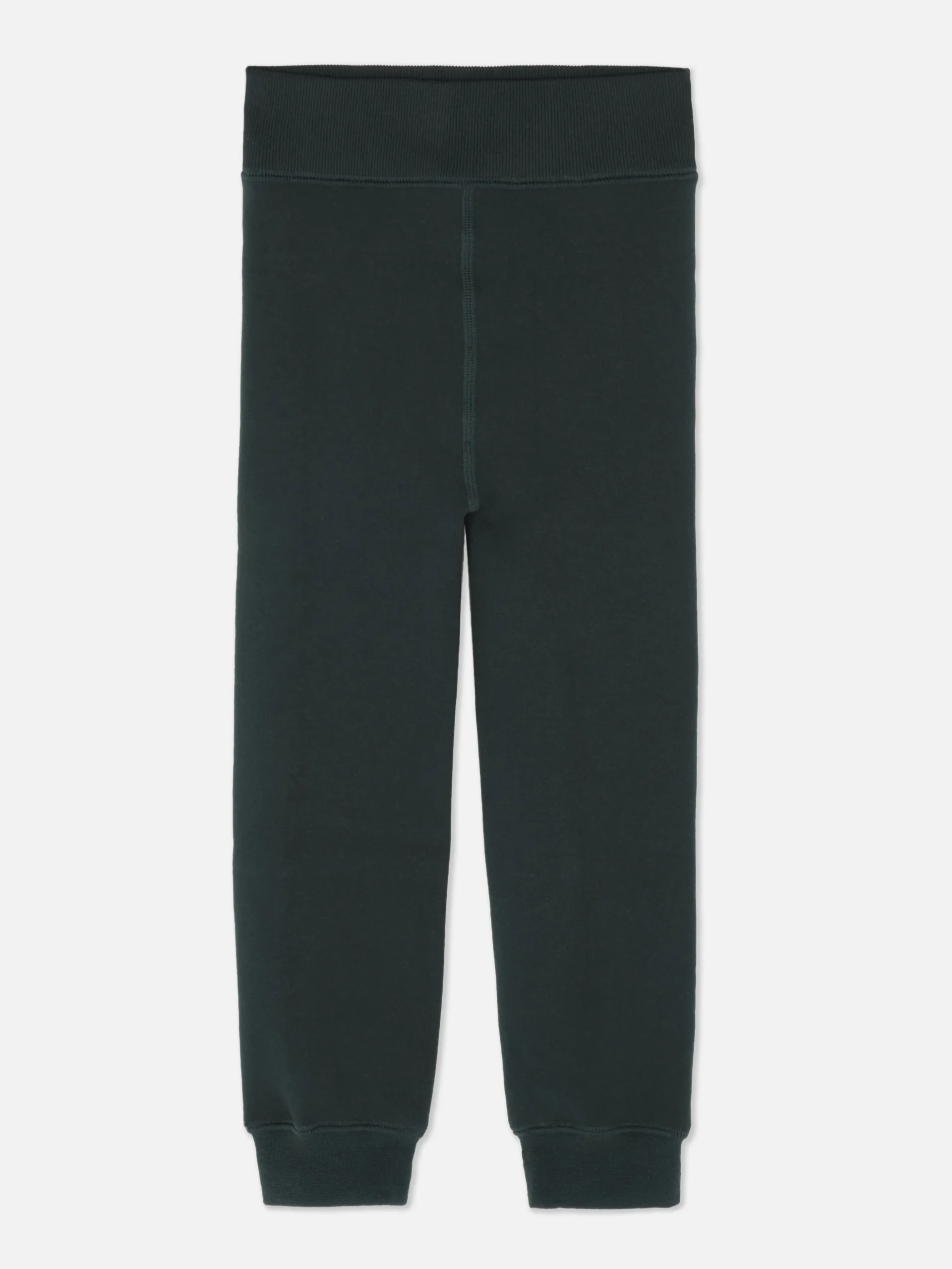 Leggings De Felpa Con Bajos Ajustados