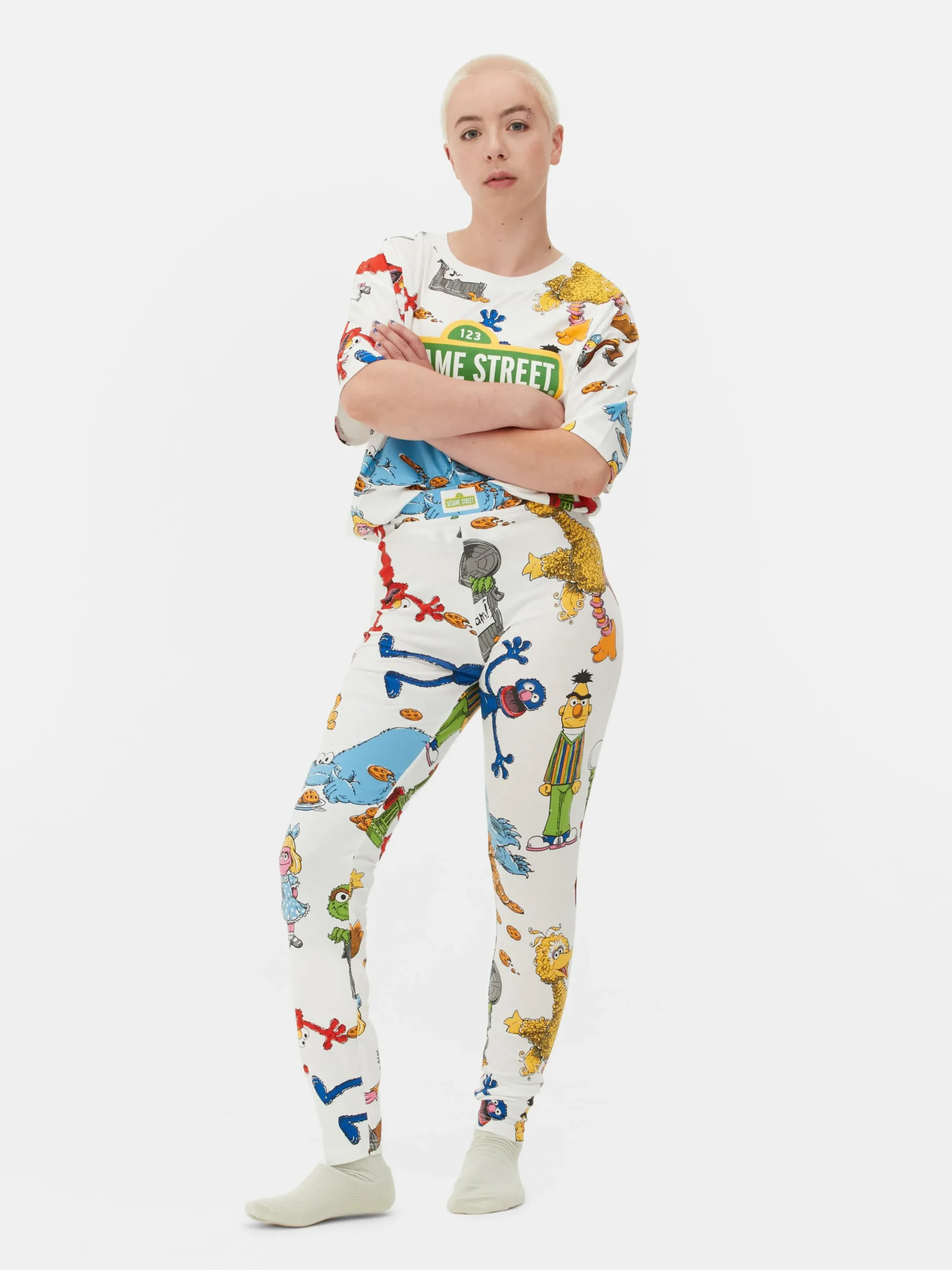 Leggings De Pijama Del Barrio Sésamo