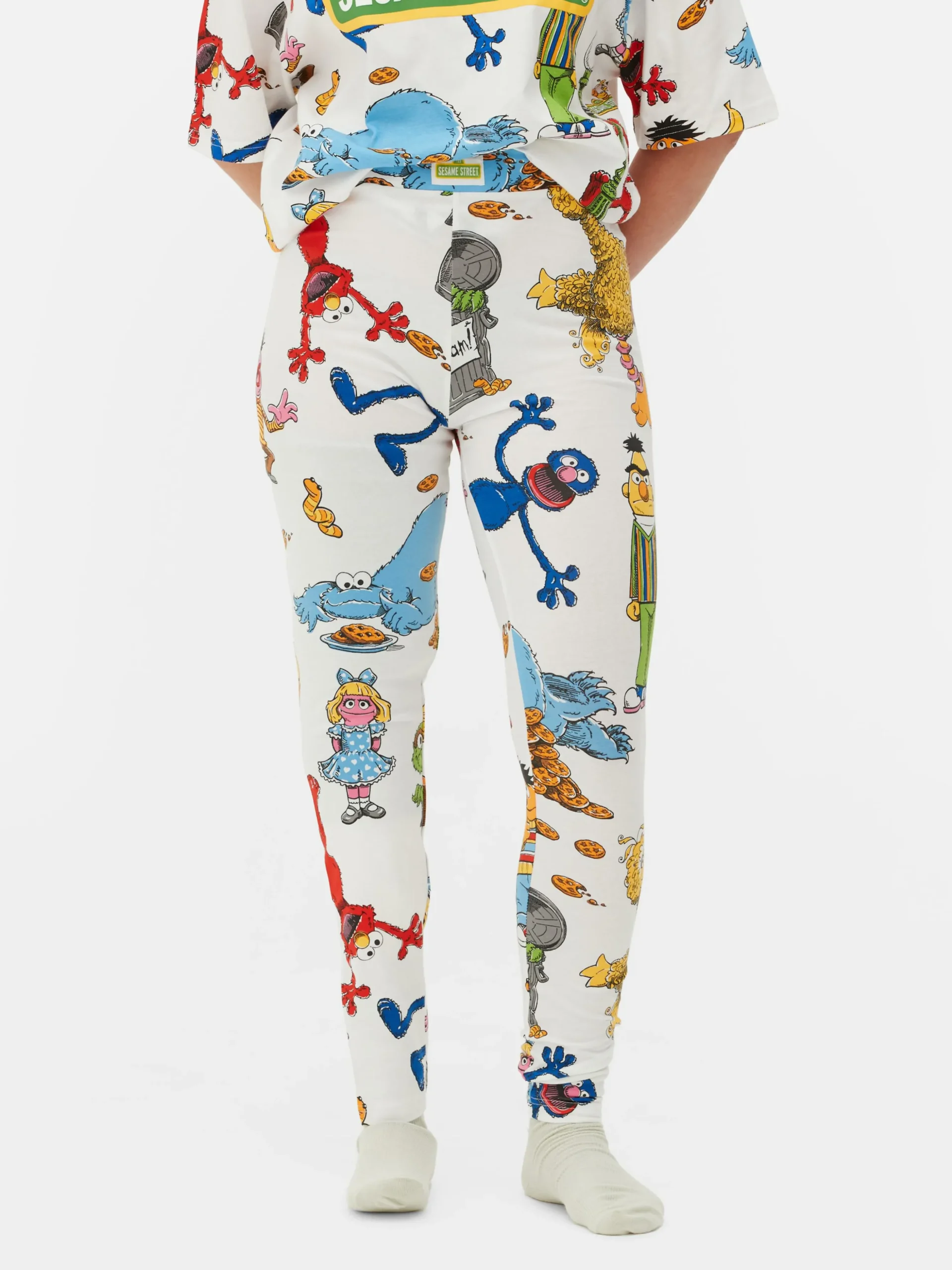 Leggings De Pijama Del Barrio Sésamo